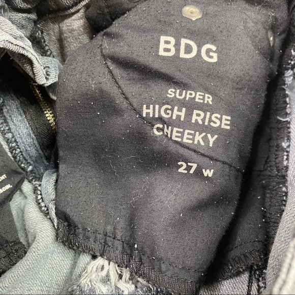 Urban Outfitters BDG Gray High Rise Cheeky Shorts - Picture 6 of 7